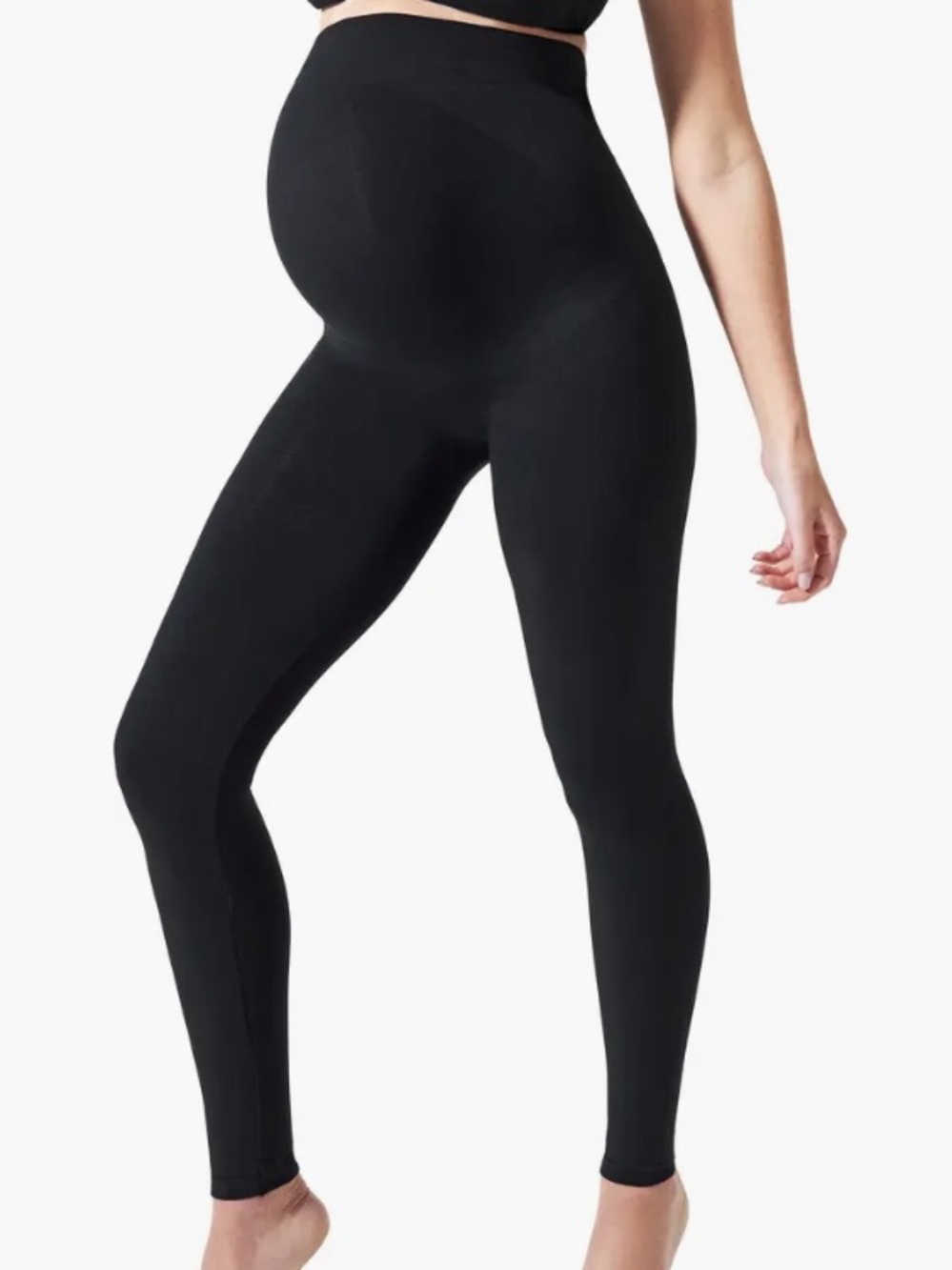 Bundle of 2 NWT Pairs of Blanqi Maternity Leggings: Black Size M, Teal Size L